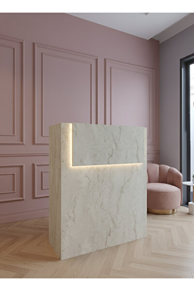 online fırsat mutlu ol mutlu kal HARMONY Ledli Karşılama Bankosu G-90 cm Ofis...