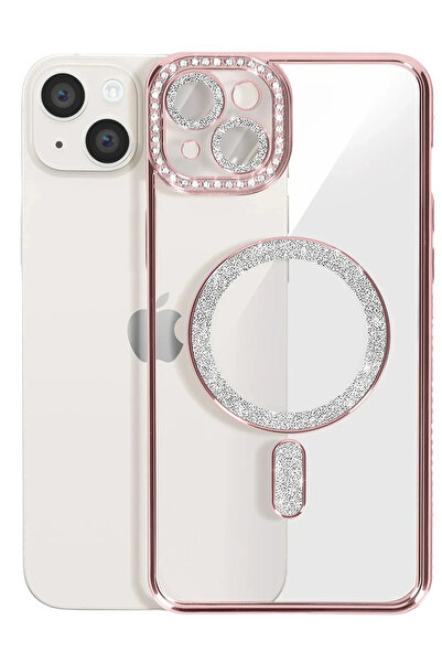 isiltikidsmoda Newface iPhone 15 Case Joke Silvery Magneticsafe Case - Pink