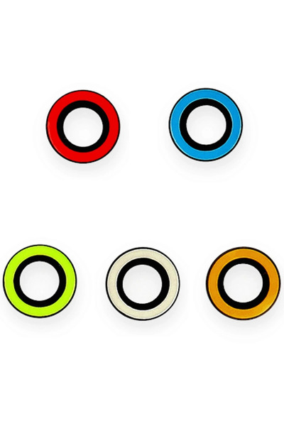 isiltikidsmoda Newface iPhone 12 Pro Neon Highlighter Camera Lens - Orange