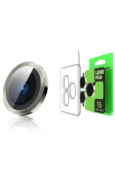 isiltikidsmoda Newface iPhone 15 Pro Raze Metal Camera Lens - Titan Gray