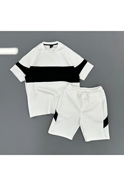 NOFLEN Scuba Black Men's Round Tshirt Sort Set