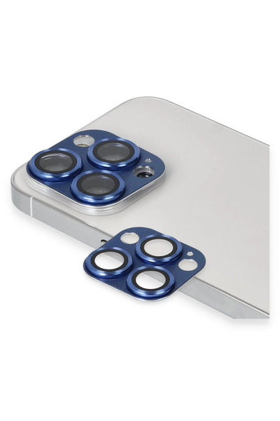 isiltikidsmoda Newface iPhone 13 Pro Max Pers Aluminum Camera Lens - Navy Blue