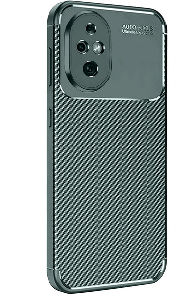 isiltikidsmoda Newface Honor 200 Case Auto Focus Carbon Cover - Dark Green