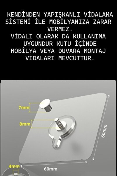 usin Y Tipi Mobilyaya Kendinden Yapışkanlı LCD TV Askısı Sabitleme Çoçuk Deprem Koruma Güvenlik Kemeri