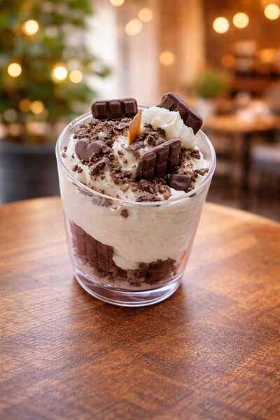 DRN kokulu mum çikolata krema desenli