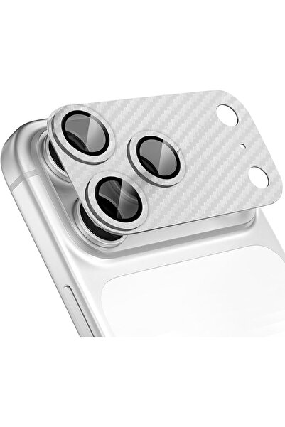 corcishop iPhone 17 Pro Premium Ar+ Af+ Full Protection Carbon Fiber Design C...