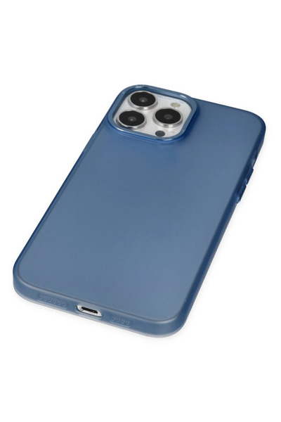 isiltikidsmoda Newface iPhone 14 Pro Case Modos Metal Cover - Navy Blue