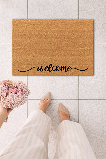 MatsUp Koko Kapı Önü Welcome Baskılı Paspas