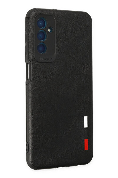 isiltikidsmoda Newface Samsung Galaxy M13 Case Loop Leather Silicone - Black