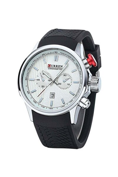 Curren Men's Silicone Date Display Watch WT-CU-8175-W