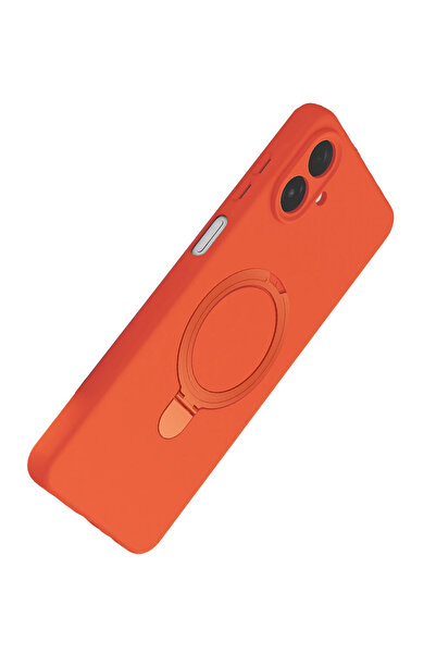 isiltikidsmoda Newface Samsung Galaxy A07 4g Regal Magsafe Stand Cover - Orange
