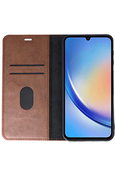 isiltikidsmoda Newface Samsung Galaxy A24 4g Case Trend S Plus Cover Case - Tan