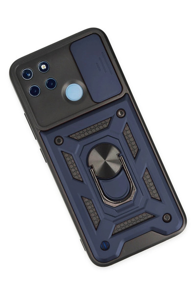 isiltikidsmoda Newface Realme C25Y Case with Pars Lens Ring Silicone - Navy Blue