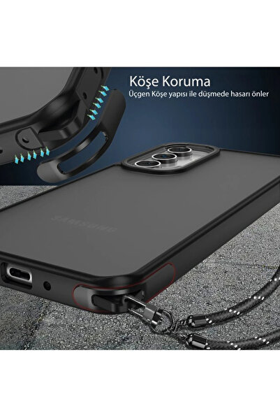 isiltikidsmoda Newface Samsung Galaxy A05S Case Elegant Cover - Black