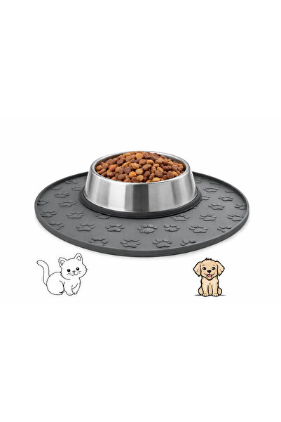 ANSE Kedi & Köpek Mama Kabı Altlığı – Kaymaz Silikon Mama Matı 1 adet