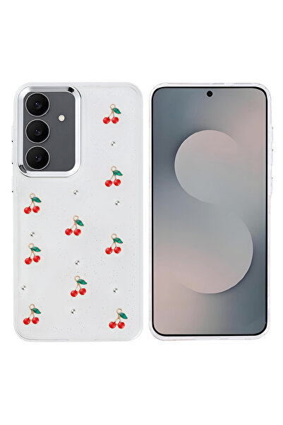 TechTrove Embossed D Patterned S Glittery Transparent A+ Quality Cover Compat...