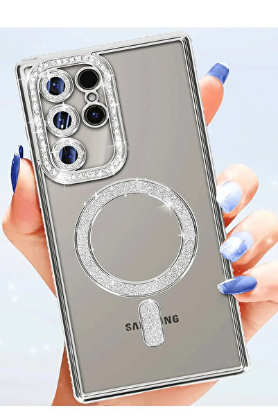 isiltikidsmoda Newface Samsung Galaxy S25 Ultra Case Joke Glitter Magneticsaf...