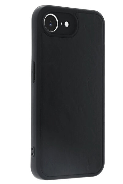 isiltikidsmoda Newface iPhone 16E Case Aras Leather Cover - Black