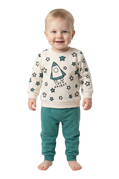 BAGLAN Σετ φούτερ και παντελόνι για αγόρια με στάμπα στο μπροστινό μέρος BGL-...