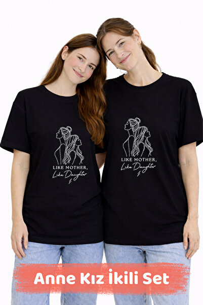 FANA Women's Printed Cotton 2-Piece T-Shirt Set - Loose Fit Cotton Oversize T...