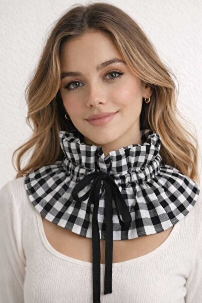 ShesButik Removable Ruffled Neck Collar