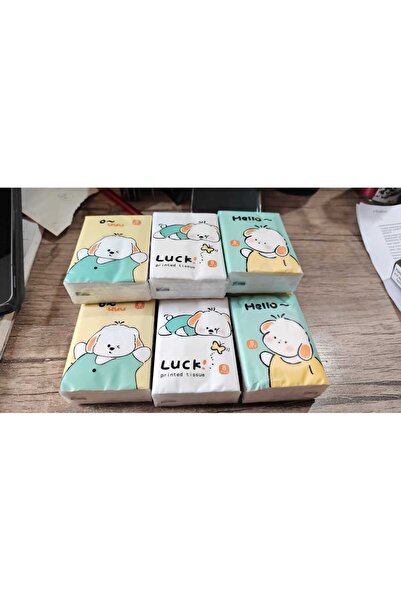 Leva House 9Lu Mini Pocket Tissue Set Colorful Patterned Children's Tissues