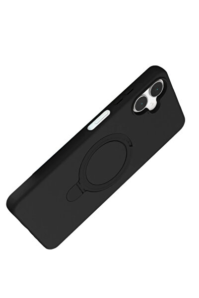 isiltikidsmoda Newface Samsung Galaxy A06 Regal Magsafe Stand Cover - Black