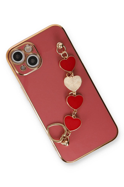 isiltikidsmoda Newface iPhone 14 Plus Case Esila Silicone - Red