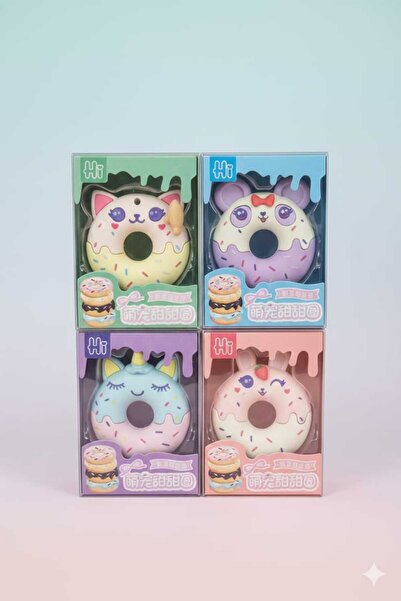 ALPA STORE Süslü Donut Silgi ( 1 Adet ) Mega Boy 10 Cm.Özel Kutusunda Hediyel...