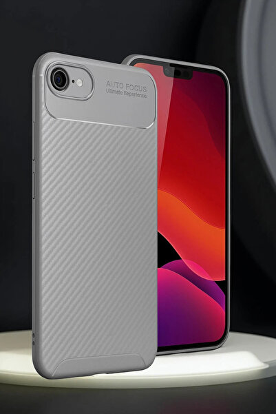 isiltikidsmoda Newface iPhone 16E Case Auto Focus Carbon Cover - Gray