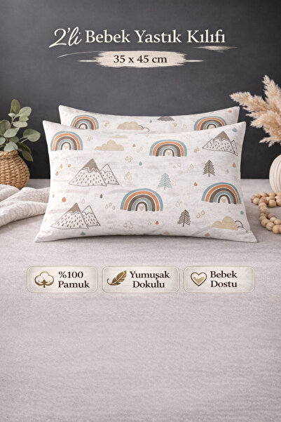 YUSRAMODA 2-Piece Baby Child Pillowcase (35X45 cm)