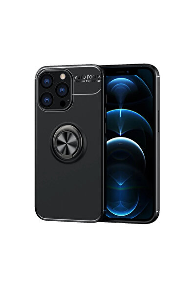 isiltikidsmoda Newface iPhone 13 Pro Max Case Range Ring Silicone - Black