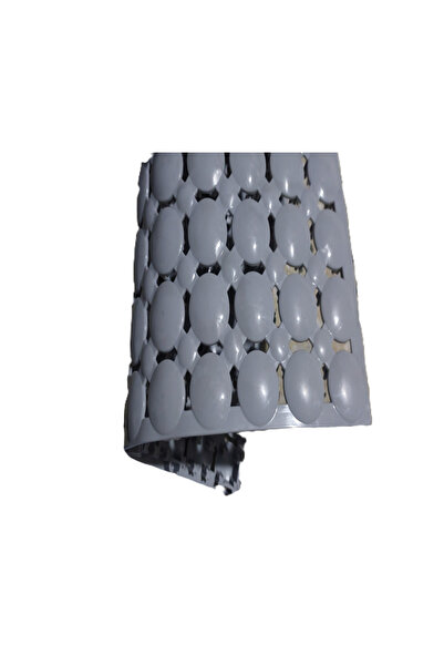 uçileak GEÇMELİ IZGARA PASPAS PLASTİK YER KAROSU 33 CM X 33CM 10 ADET (1M2) GRİ