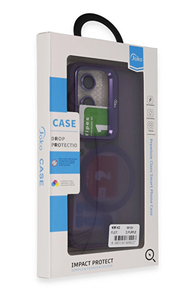 isiltikidsmoda Joko Samsung Galaxy S24 Flet Lens Magsafe Cover - Deep Purple