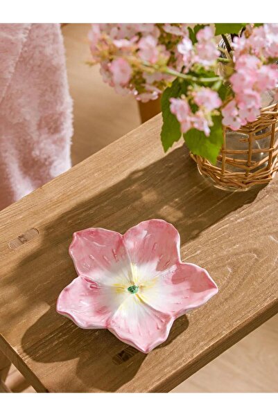 LC Waikiki Çiçek Figürlü Seramik Tabak 14 Cm (S6)
