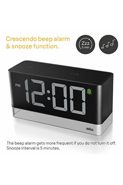 Braun BC27BEU LED DİJİTAL ALARMLI MASA SAATİ