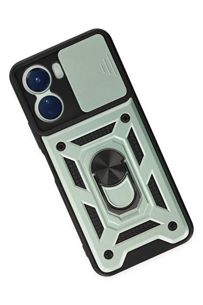 isiltikidsmoda Newface Vivo Y16 Case with Pars Lens Ring Silicone - Green