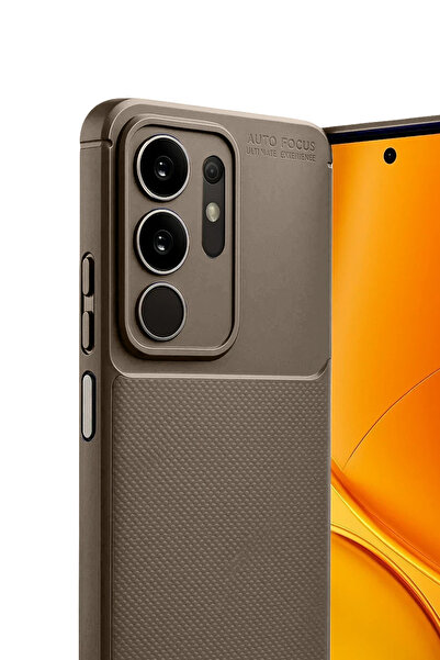 isiltikidsmoda Newface Vivo Y29 4g Auto Focus Carbon Cover - Brown