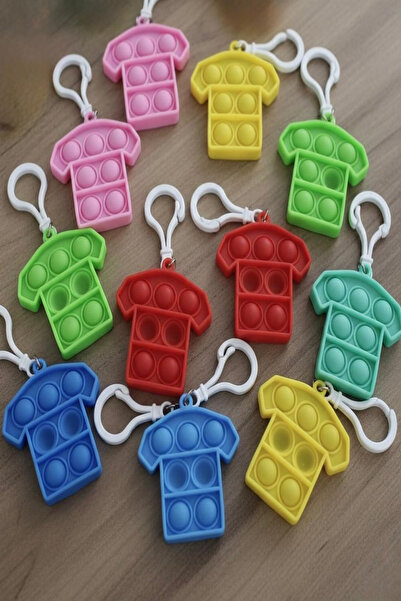 Hyd 20 Adet Oyuncak T-shirt Popit Anahtarlıklı Karne Hediyesi Doğum Günü Hedi...