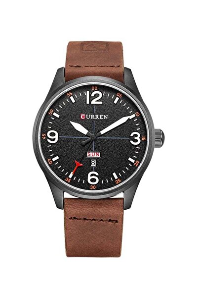 Curren Men's Leather Analog Watch