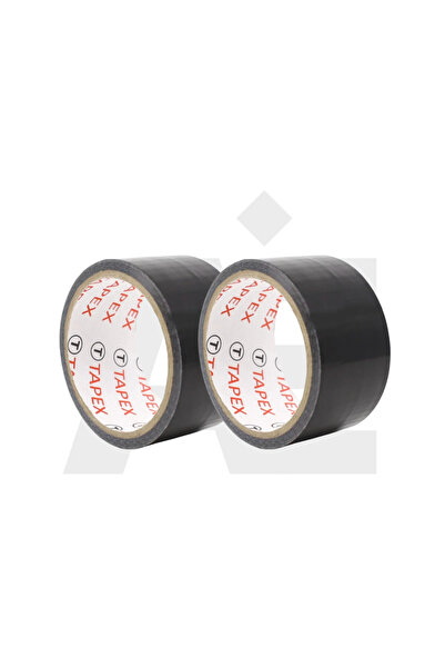 JuneThree Bez Tamir Bantı Çadır Tamir Bant (DUCT TAPE) 44mmx15mt Siyah ( 2 Ad...
