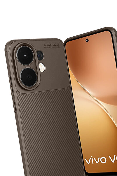 isiltikidsmoda Newface Vivo V60 5g Auto Focus Carbon Cover - Brown