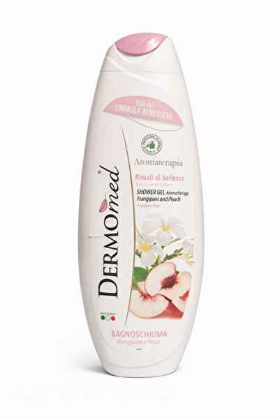 Dermomed Frangipane e Pesca Bath Foam 750 ml – Floral-Fruity Fragrance