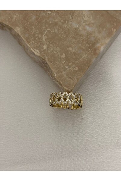 XUPING JEWELRY Zirkon Taşlı Ayarlanabilir 14K Vip Çelik Yüzük