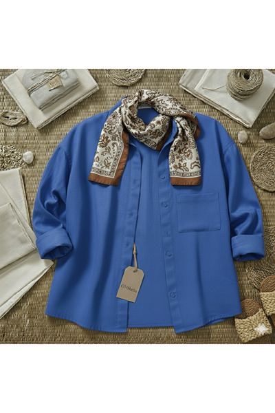 miremiran yakası kapanır Doğal Keten Kumaş salaş Kalıp Rahat Kesim gömlek SAK...