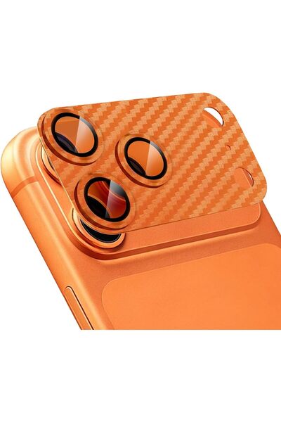 corcishop iPhone 17 Pro Premium Ar+ Af+ Full Protection Carbon Fiber Design C...