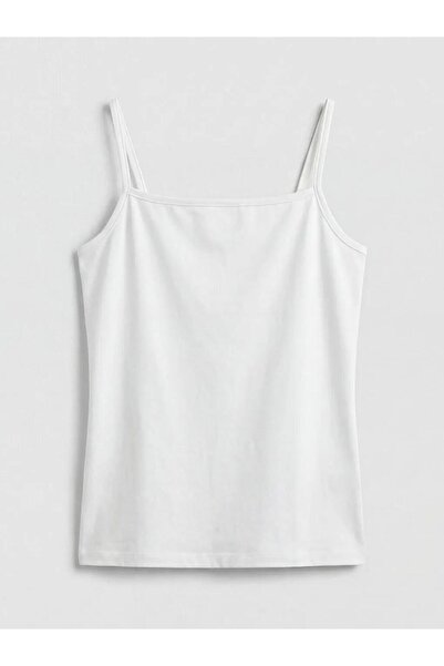 LC Waikiki Black U-Neck Women's Tank Top with Rope Straps (S6)