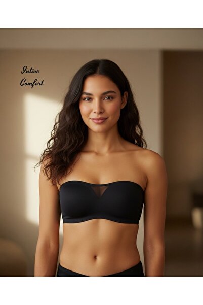 İntive Lingerie Sutien fără bretele de calitate premium, cu tăiere cu laser, ...