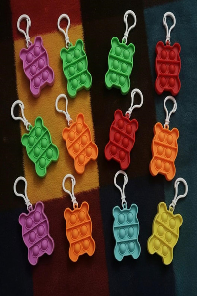 Hyd 20 Adet Oyuncak Panda Popit Anahtarlıklı Karne Hediyesi Doğum Günü Hediye...