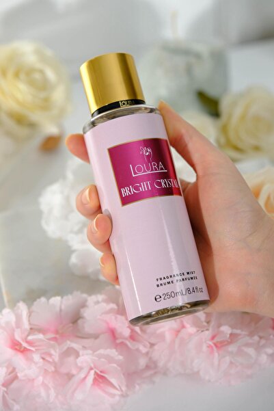 loura Bright Crystal Body Mist 250ml Fresh Floral Perfume for Women